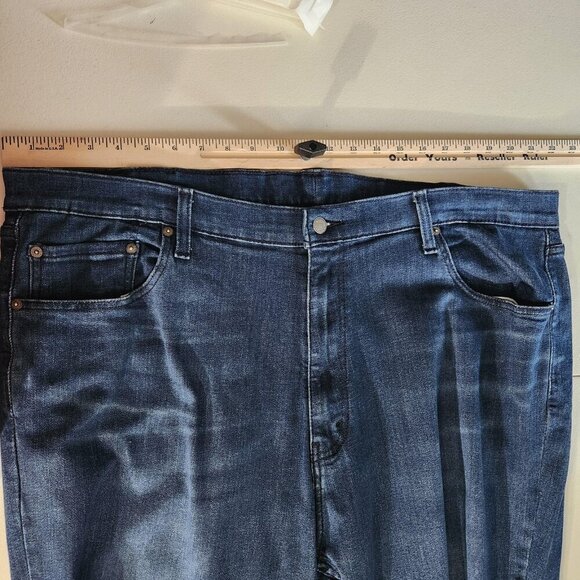 Levis 559 Jeans Mens 44x28 Blue Straight Fit Stretch Denim Medium Wash Big Tall - Picture 6 of 15